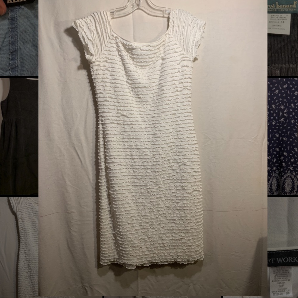 White mini dress
